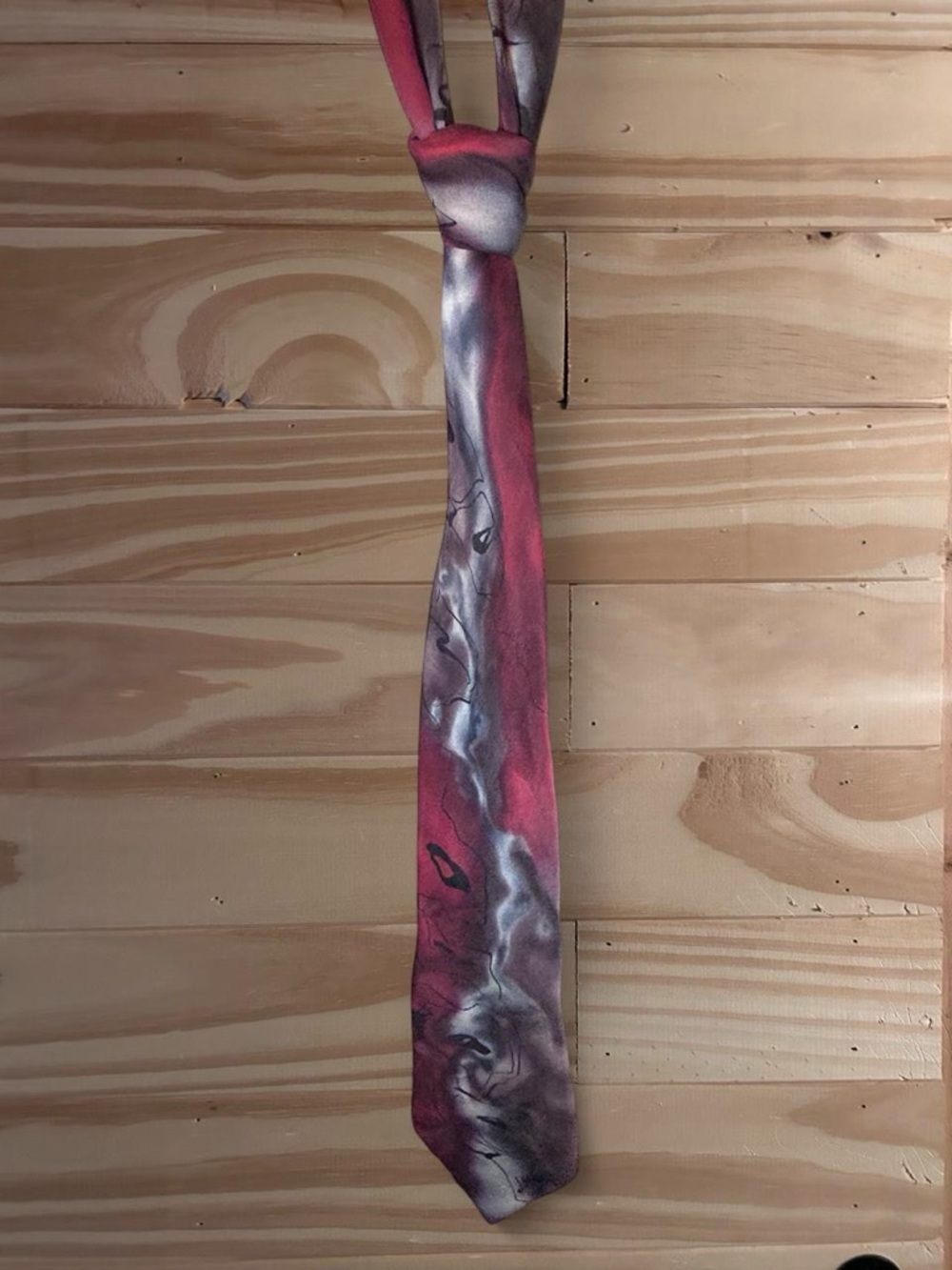 J Garcia Not Necessarily A Tree Limited Collection red tie. Artist Proof No. 5.